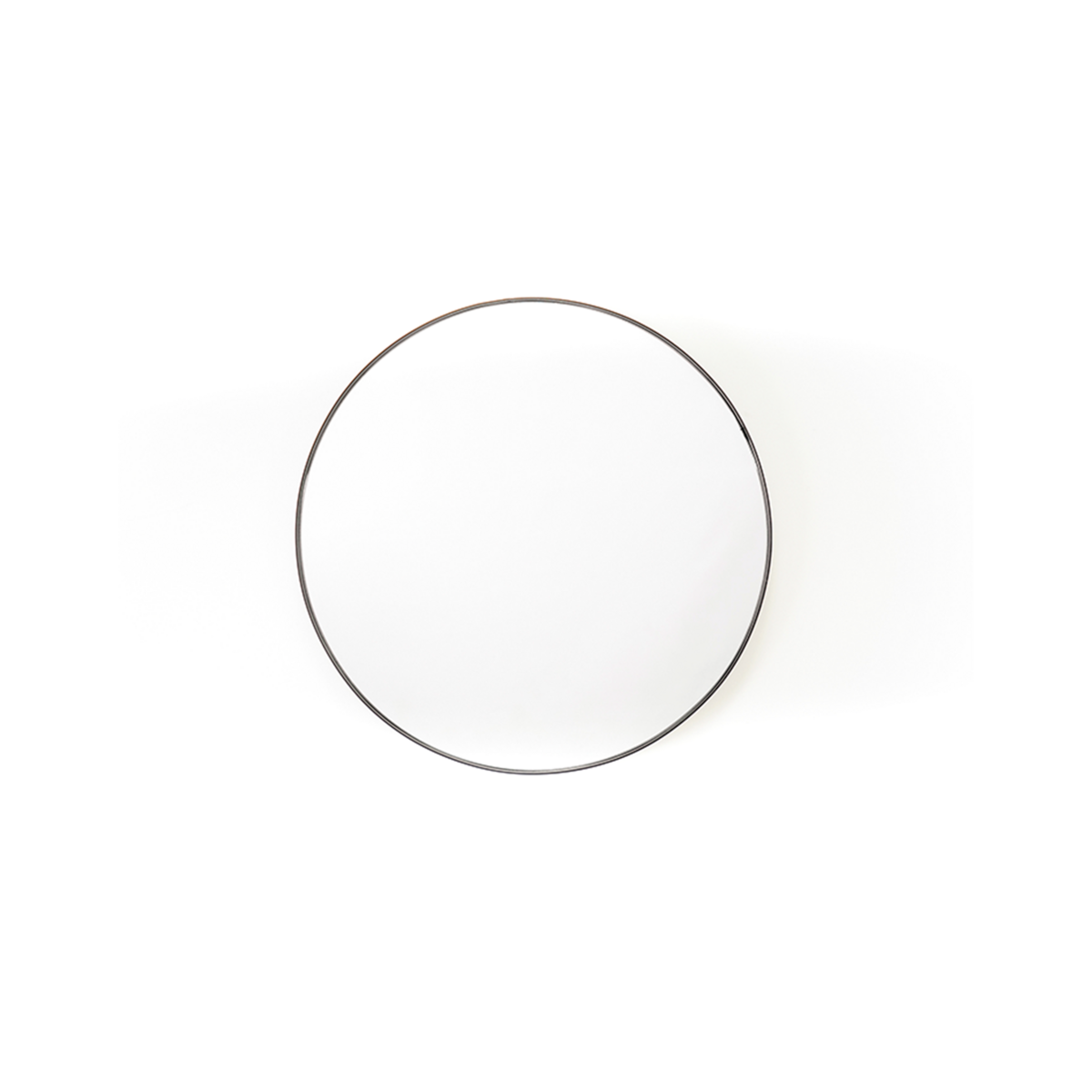Spiegel - Rond - Metaal - Zwart