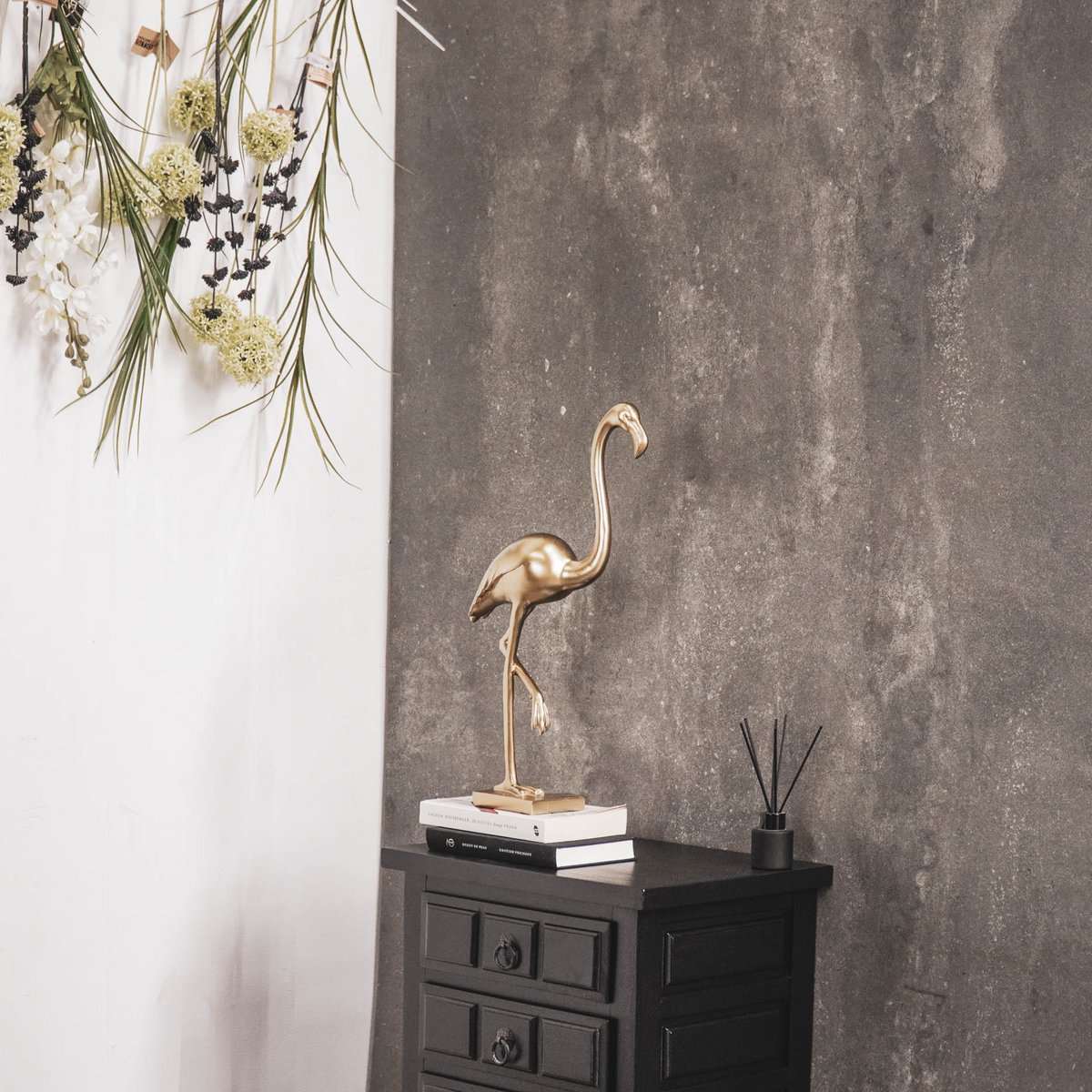 Ornament - Flamingo - Polyresin - Goud