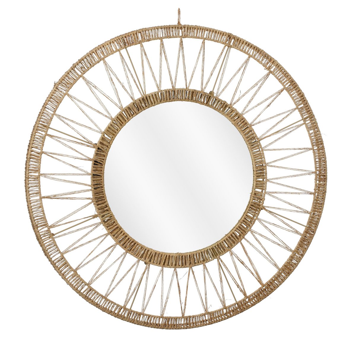 Ludy Wandspiegel - Jute - Lichtbruin