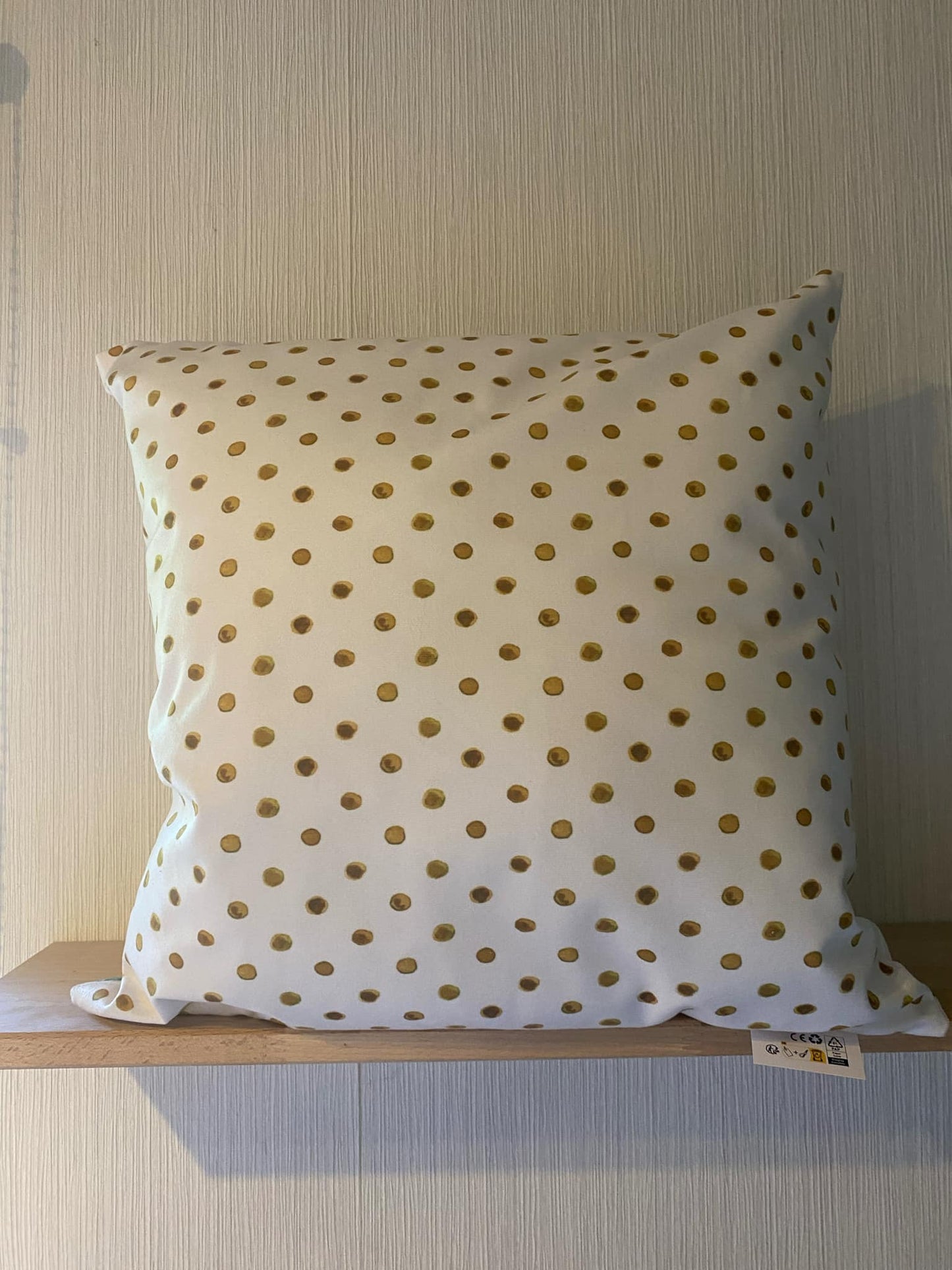 Kussenhoes Wit met Frisse Bladerenprint – Natuur & Frisse Sfeer | 45x45 cm