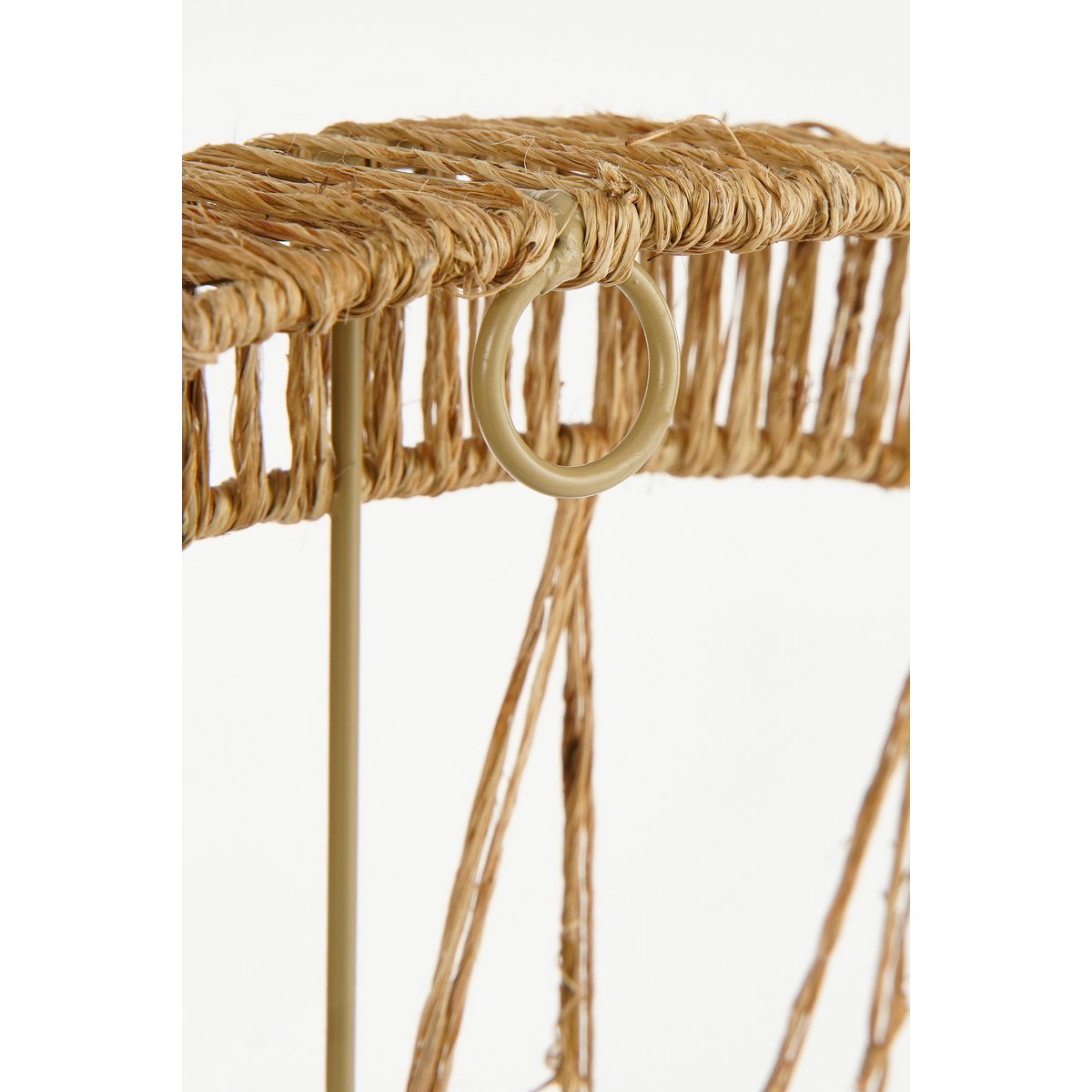 Ludy Wandspiegel - Jute - Lichtbruin