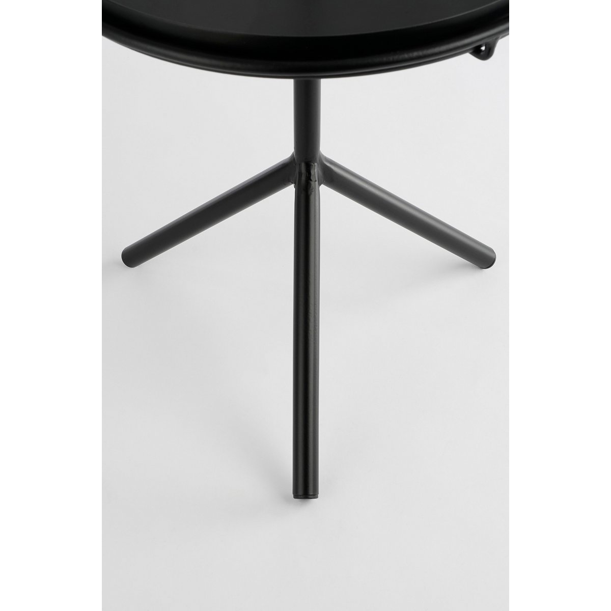 Aston Dienbladtafel - H40 x Ø31 cm - Metaal - Zwart