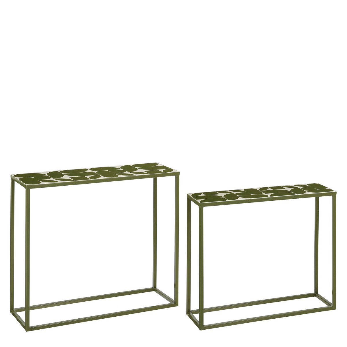 Bologna Bijzettafel Buiten - Set van 2  - Metaal - Groen