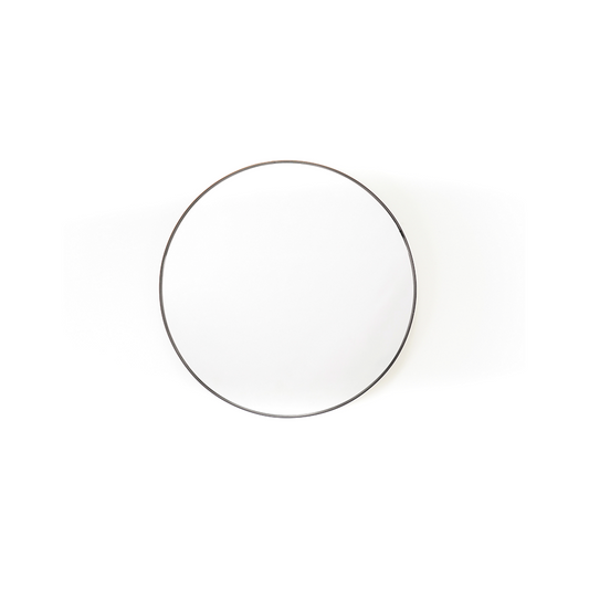 Spiegel - Rond - Metaal - Zwart