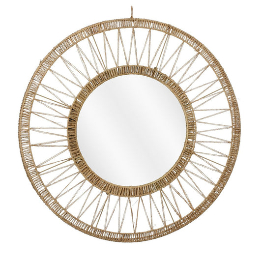 Ludy Wandspiegel - Jute - Lichtbruin