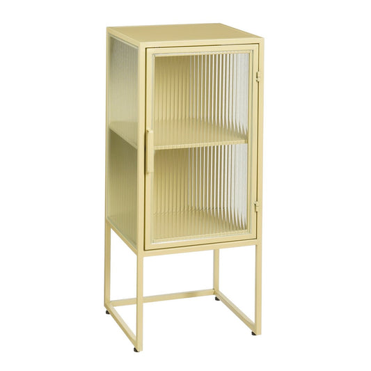 Clifton Opbergkast met Deuren - Metaal - Beige